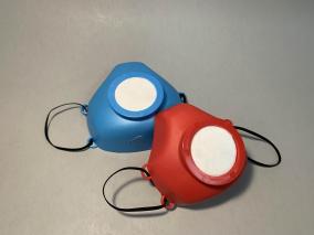 HTI Red Blue Face Masks