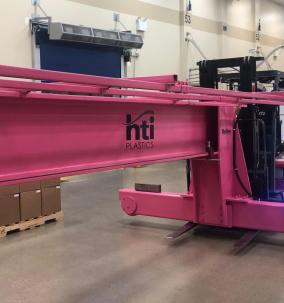 high bay area crane at hti plastics