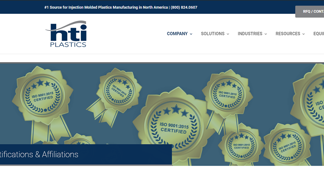 ISO Registrar conducted their 2023 Surveillance Audit of HTI Plastics